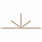 Ekena Millwork Saratoga Smooth Timber Gable Bracket, Douglas Fir, 108"W x 40"H x 3 1/2"D x 3 1/2"F, 9/12 Pitch GBW108X40X0404SAR00SDF - alternate 1